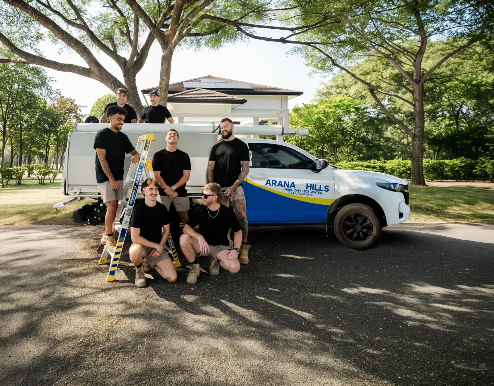 Arana Hills Same Day Hot Water team and ute